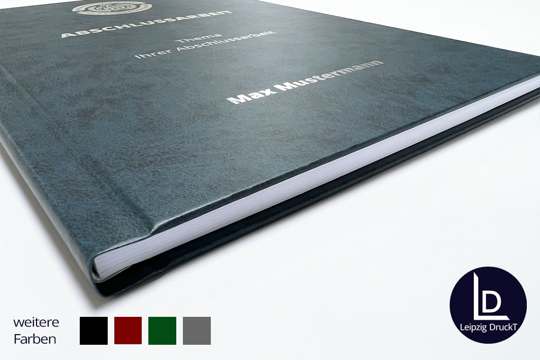 Abschlussarbeiten im Hardcover Kunstleder