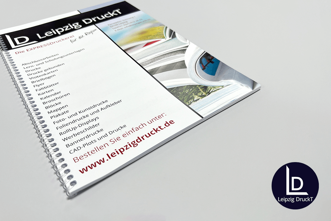 Seminarunterlagen im Softcover mit Coilbindung