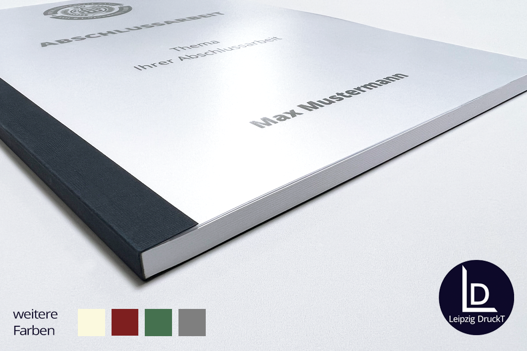 Abschlussarbeiten im Softcover mit Klebebindung
