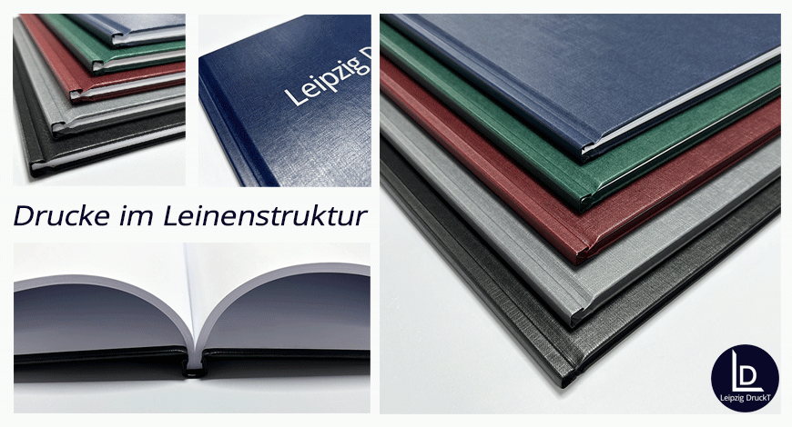 Drucke im Hardcover Leinenstruktur