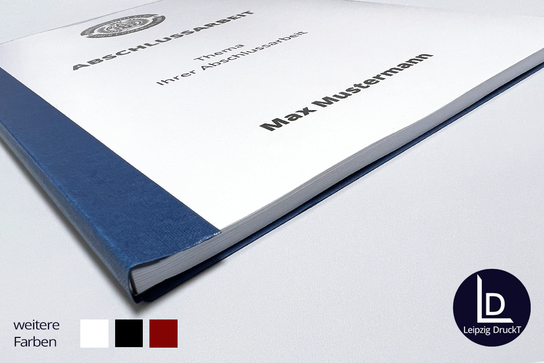 Abschlussarbeiten im Softcover mit Klemmbindung
