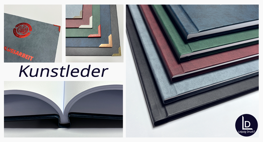 Abschlussarbeiten im Hardcover Kunstleder