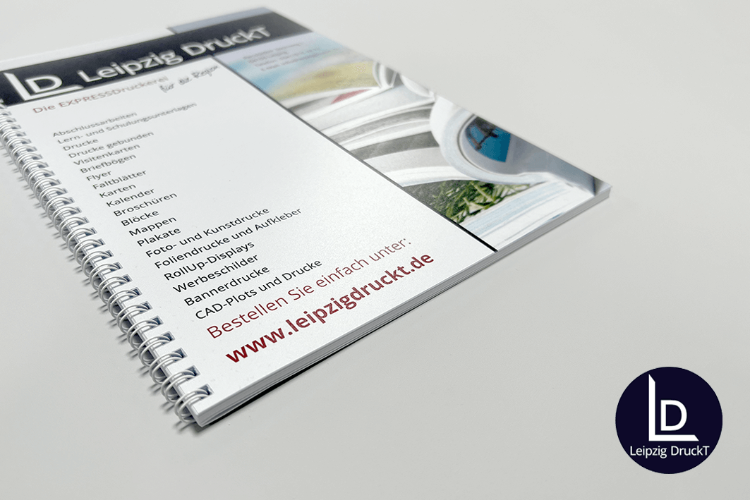 Drucke im Softcover mit Drahtringbindung