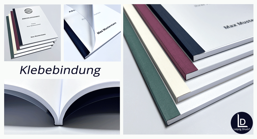 Abschlussarbeiten im Softcover mit Klebebindung